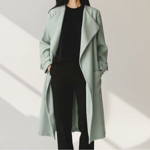 Forever 21 Soft Teal Open Front Open Blazer in Size Medium